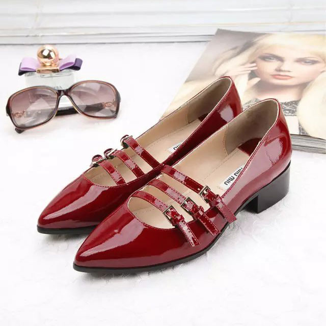 2016 Miu Miu women shoes in Patent leather