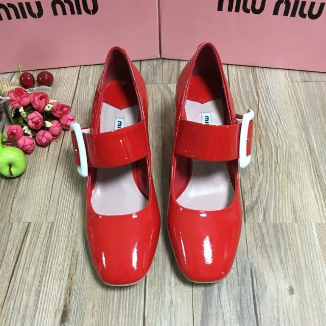 2016 Miu Miu women shoes in Patent leather