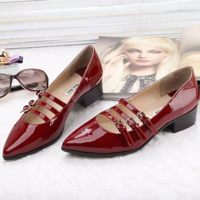 2016 Miu Miu women shoes in Patent leather