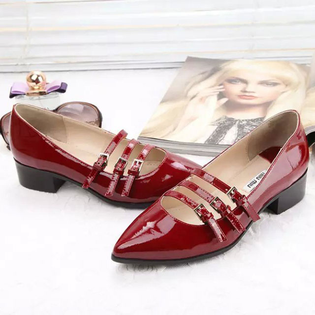 2016 Miu Miu women shoes in Patent leather