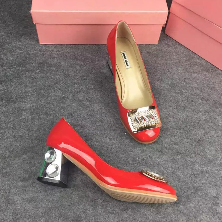 2016 Miu Miu women shoes in Patent leather