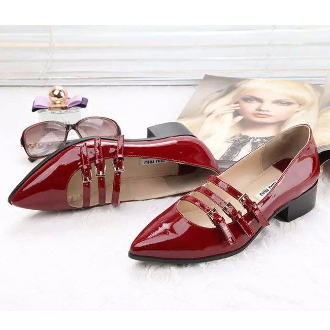 2016 Miu Miu women shoes in Patent leather