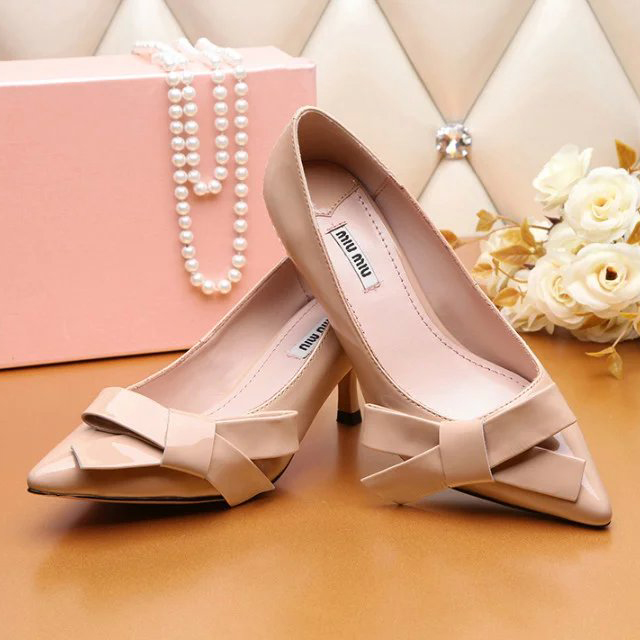 2016 Miu Miu women shoes in Patent leather Heel Height 5cm