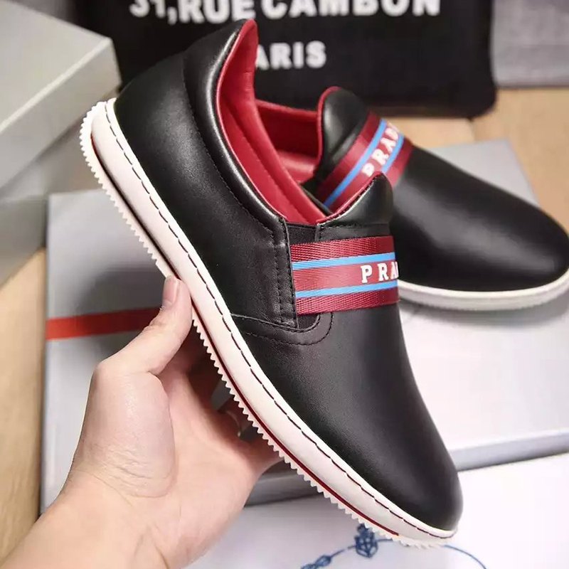 2016 New Arrivals Prada men Calfskin leather casual shoes