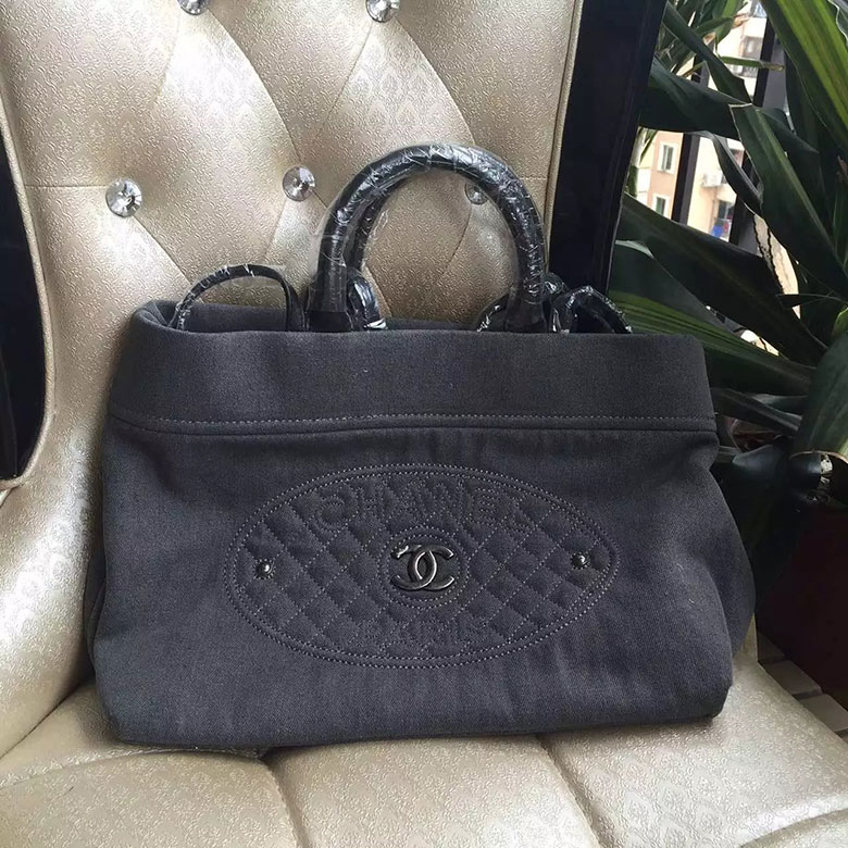 2016 New Chanel Shoulder Shopping Bag Original denim  A6532