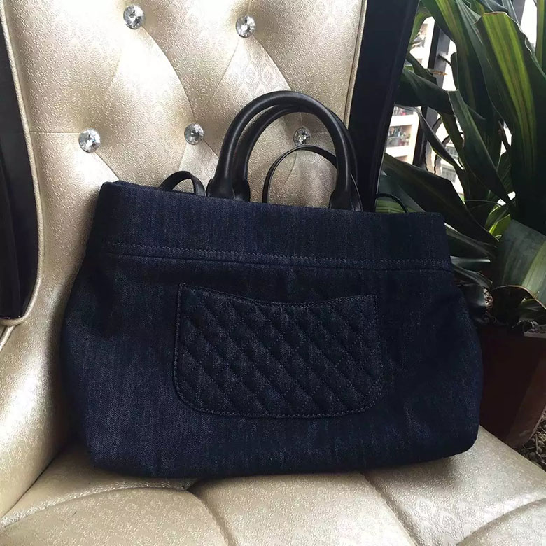 2016 New Chanel Shoulder Shopping Bag Original denim  A6532