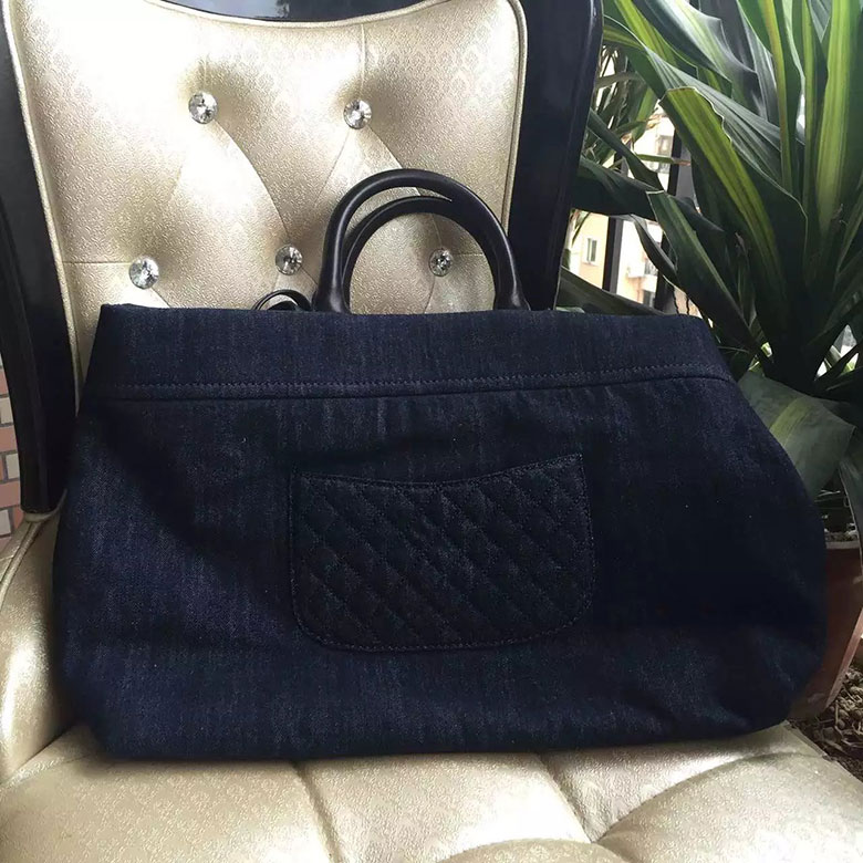 2016 New Chanel Shoulder Shopping Bag Original denim  A6539