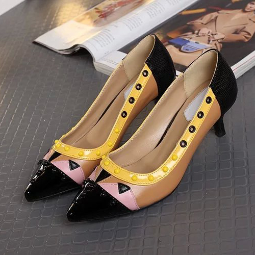 2016 New Fendi women shoes in Calfskin leather with Heel Height 4.5cm