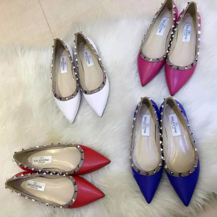 2016 New Valentino women Flat shoes