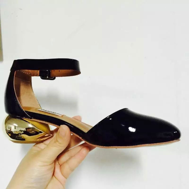 2016 New Valentino women Sandals shoes in Calfskin leather