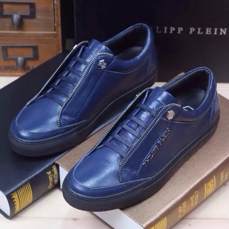 2016 Philipp Plein men Calfskin leather Casual shoes