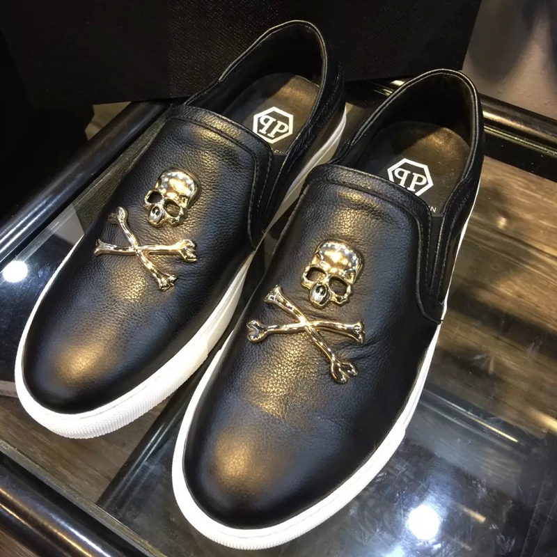 2016 Philipp Plein men Calfskin leather Casual shoes