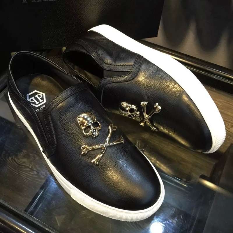 2016 Philipp Plein men Calfskin leather Casual shoes