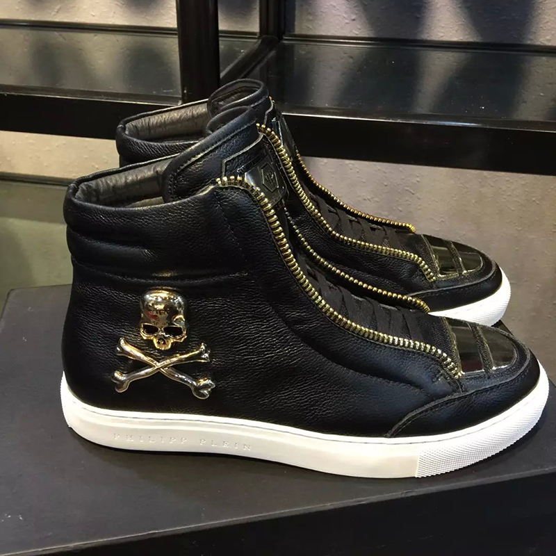 2016 Philipp Plein men Calfskin leather sneaker