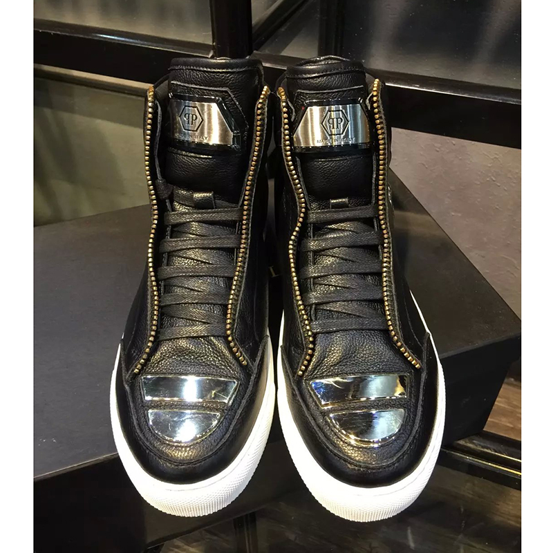 2016 Philipp Plein men Calfskin leather sneaker