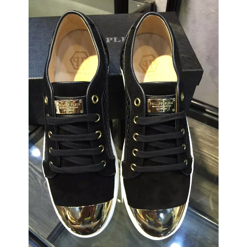 2016 Philipp Plein men velvet With hand-knitted Casual shoes