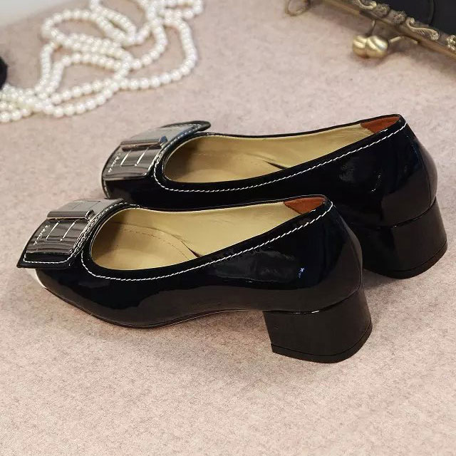 2016 Prada Patent leather shoes Heel Height 4cm