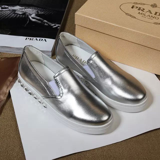 2016 Prada casual shoes in Calfskin leather