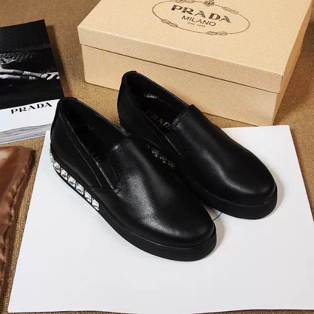 2016 Prada casual shoes in Calfskin leather