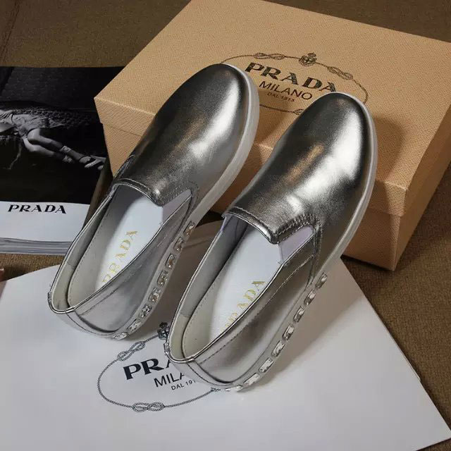 2016 Prada casual shoes in Calfskin leather