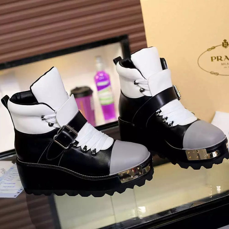 2016 Prada women Boots in Calfskin leather