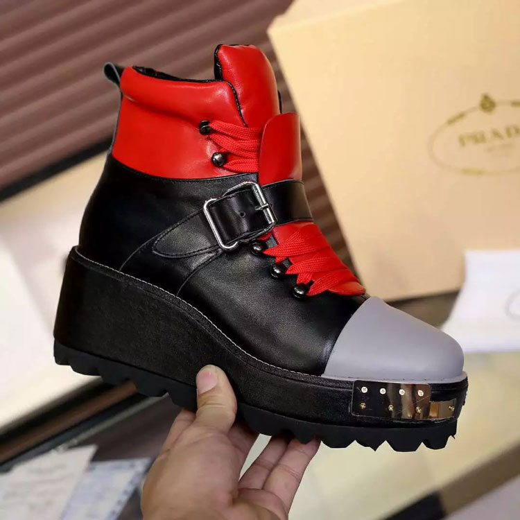 2016 Prada women Boots in Calfskin leather