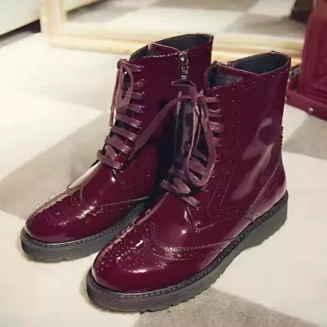 2016 Prada women Boots in Patent leather