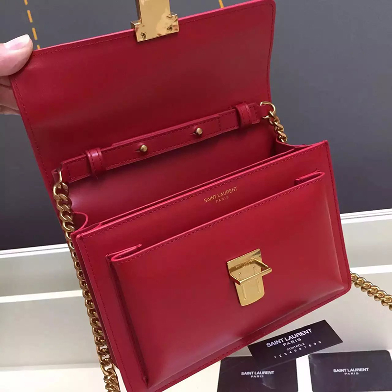 2016 SAINT LAURENT High School shoulder bag 611050528 Red