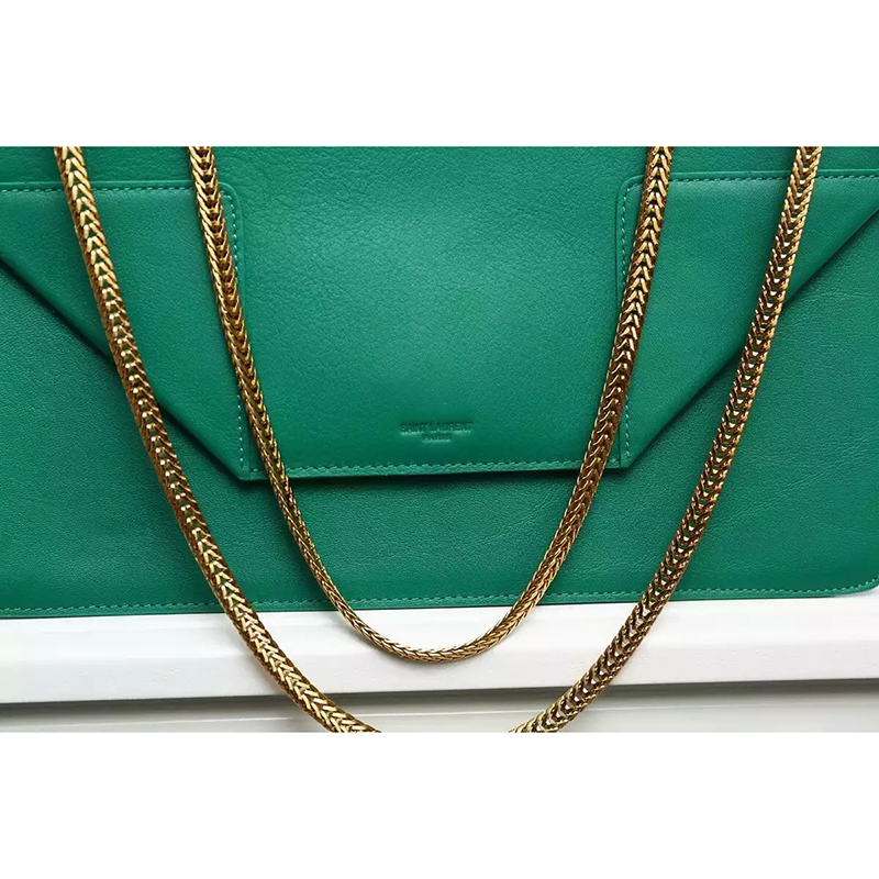 2016 Saint Laurent Shoulder Bag Original Cowhide leather 315680 Green