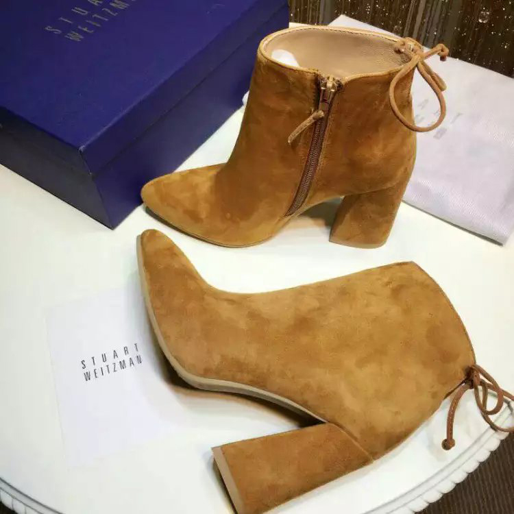 2016 Stuart Weitzman new arrivals Boots in Nubuck Leather Heel Height 9cm