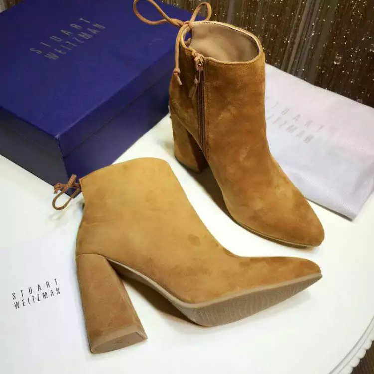 2016 Stuart Weitzman new arrivals Boots in Nubuck Leather Heel Height 9cm