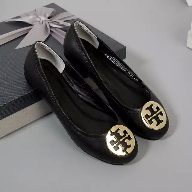 2016 Tory Burch classic women Flats shoes in Calfskin leather