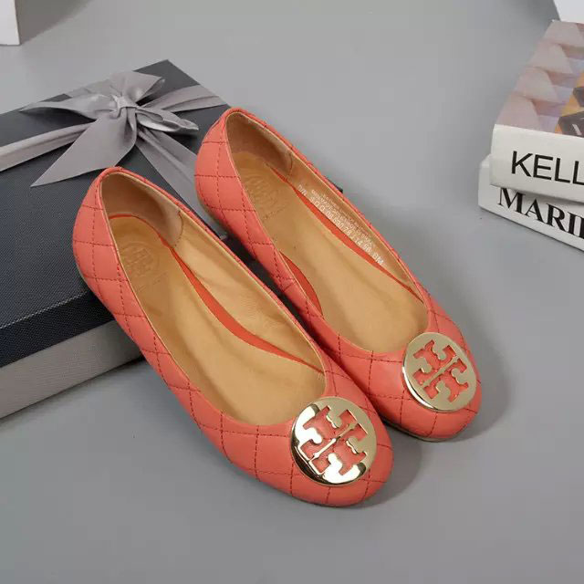 2016 Tory Burch classic women Flats shoes in Calfskin leather