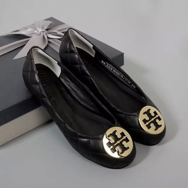 2016 Tory Burch classic women Flats shoes in Calfskin leather