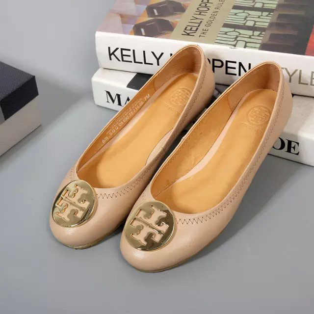 2016 Tory Burch classic women Flats shoes in Calfskin leather