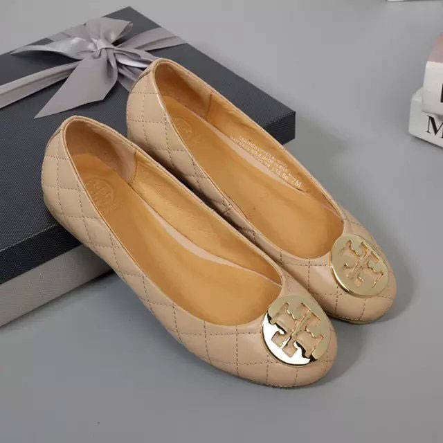 2016 Tory Burch classic women Flats shoes in Calfskin leather