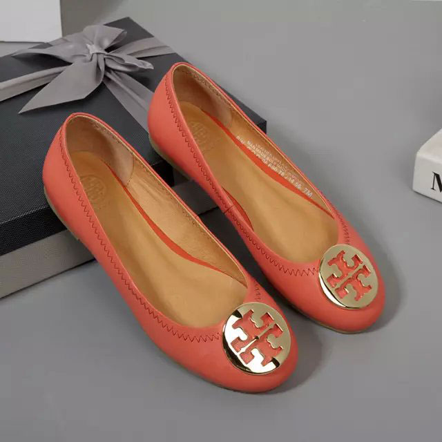 2016 Tory Burch classic women Flats shoes in Calfskin leather