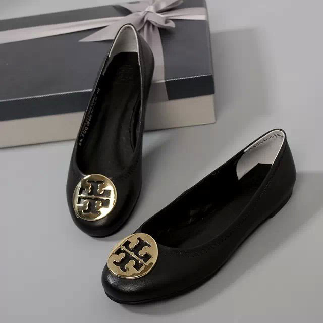 2016 Tory Burch classic women Flats shoes in Calfskin leather