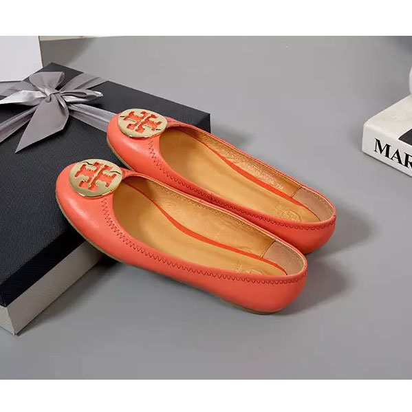 2016 Tory Burch classic women Flats shoes in Calfskin leather