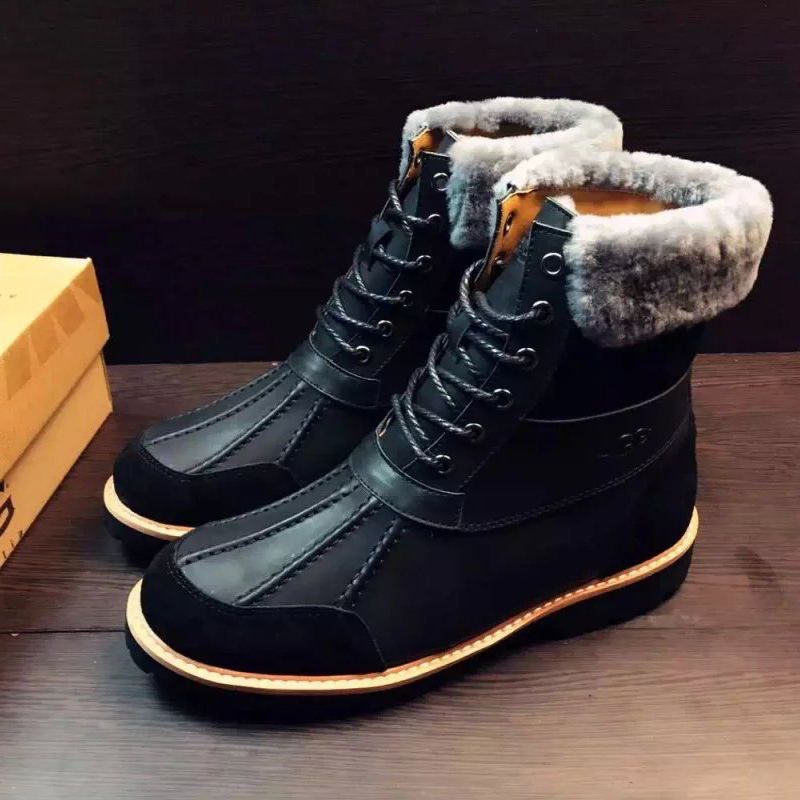 2016 UGG men Calfskin leather Sneaker inside wool