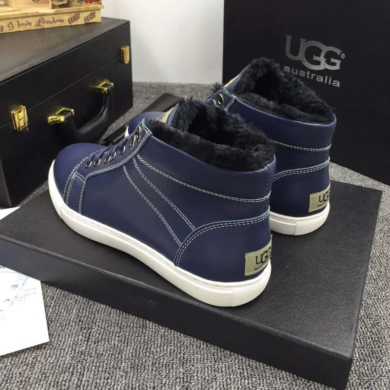 2016 UGG men Calfskin leather Sneaker inside wool