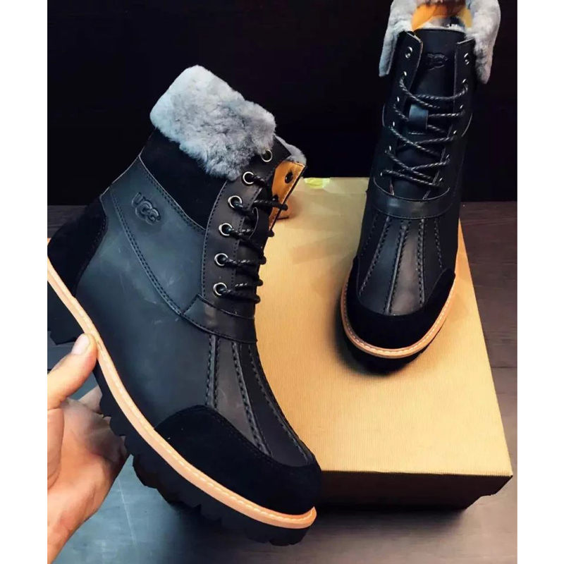 2016 UGG men Calfskin leather Sneaker inside wool