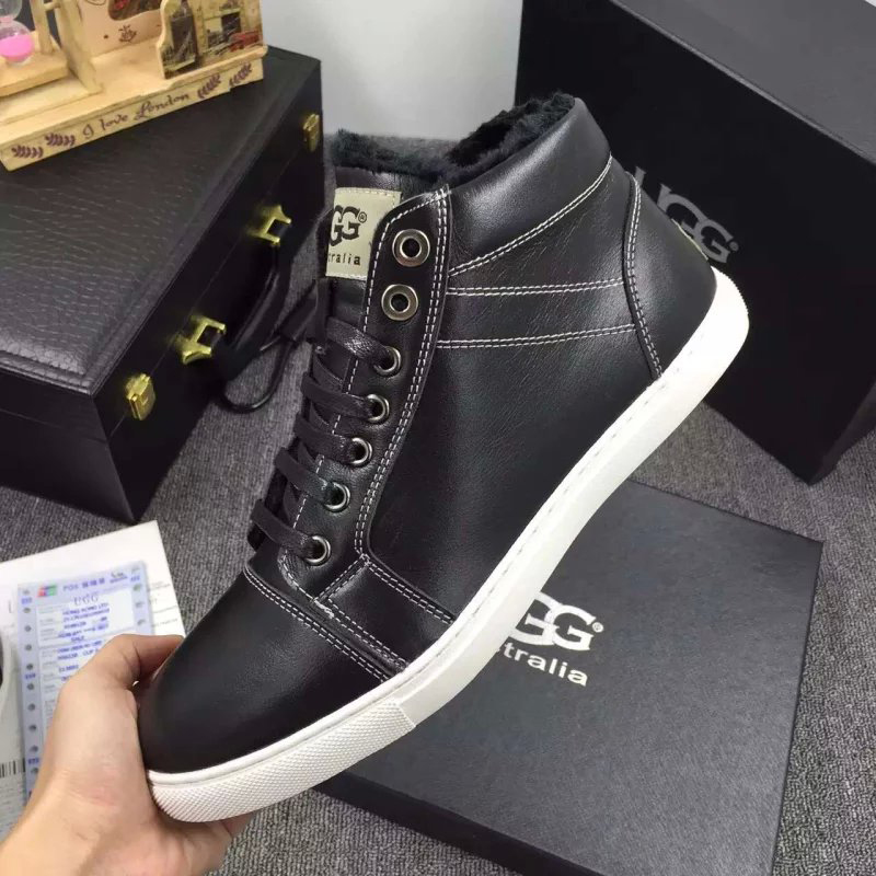 2016 UGG men Calfskin leather Sneaker inside wool