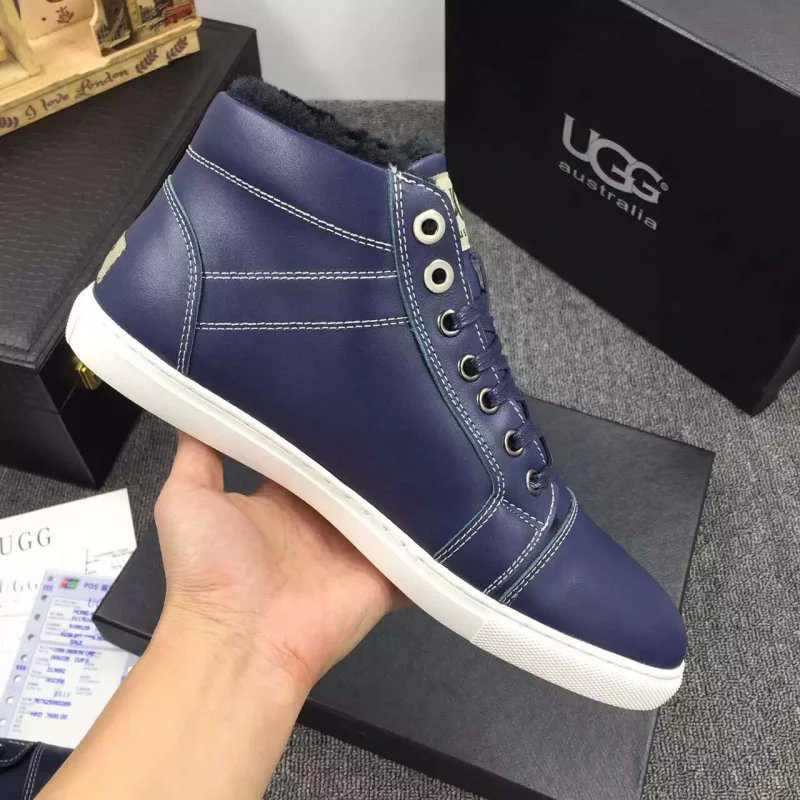 2016 UGG men Calfskin leather Sneaker inside wool