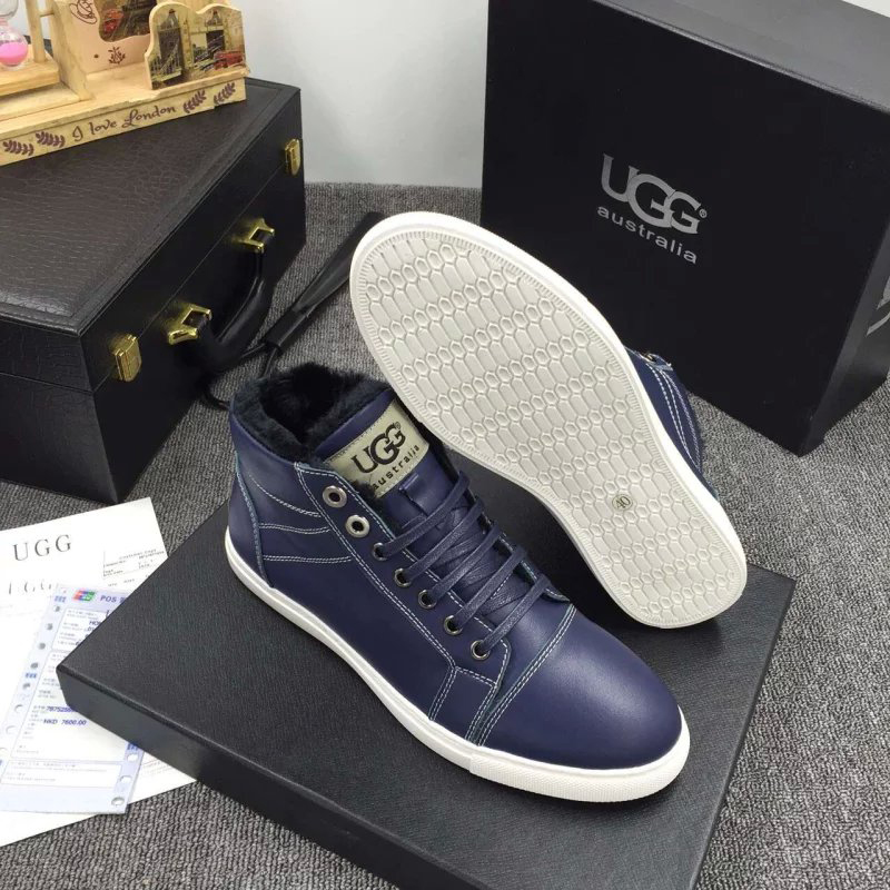 2016 UGG men Calfskin leather Sneaker inside wool