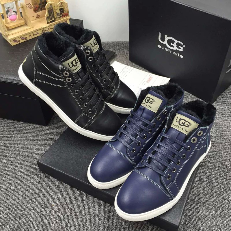 2016 UGG men Calfskin leather Sneaker inside wool