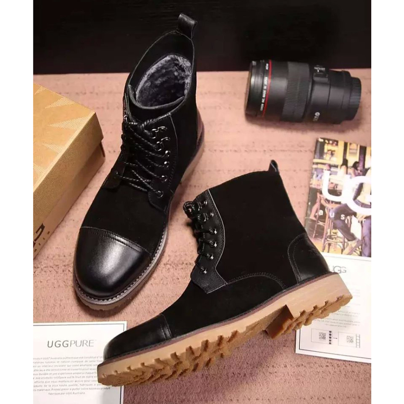 2016 UGG men Nubuck Calfskin leather Sneaker inside wool