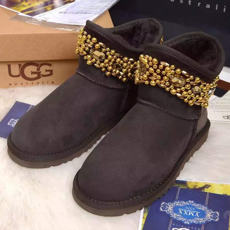 2016 UGG women new arrivals short boots with Beads