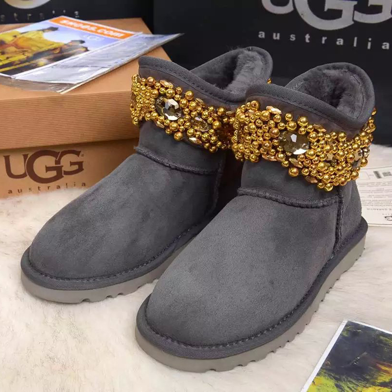 2016 UGG women new arrivals short boots with Beads