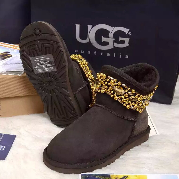 2016 UGG women new arrivals short boots with Beads